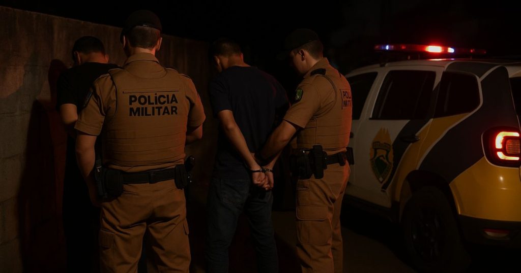 São Mateus do Sul: homem com mandado por homicídio é preso com drogas após tentativa de fuga