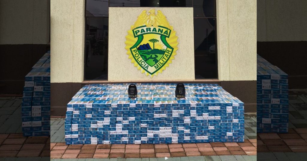 Homem é preso com carga de cigarros contrabandeados em São Mateus do Sul