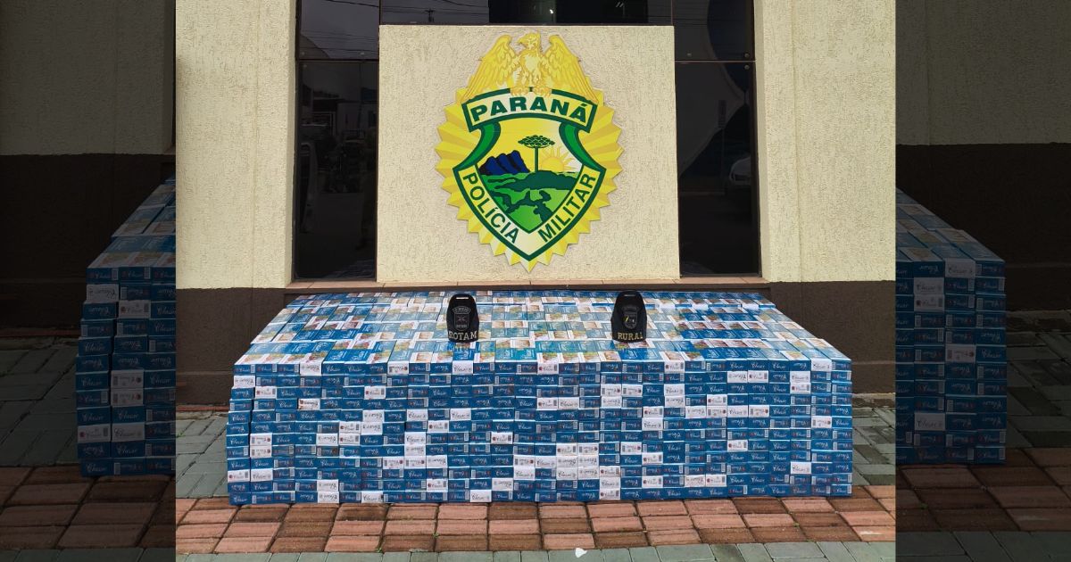 Homem é preso com carga de cigarros contrabandeados em São Mateus do Sul
