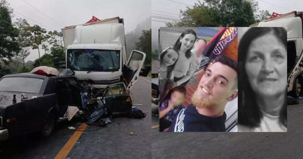 Tragédia na BR‑470: mãe, avó e filha morrem após caminhoneiro embriagado invadir contramão