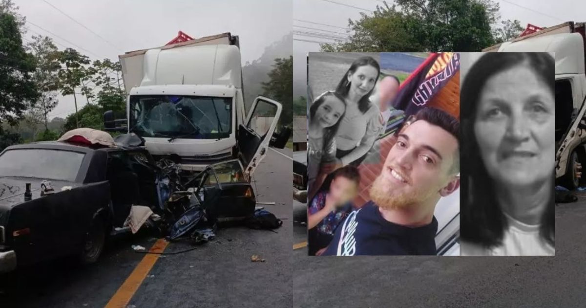 Tragédia na BR‑470: mãe, avó e filha morrem após caminhoneiro embriagado invadir contramão