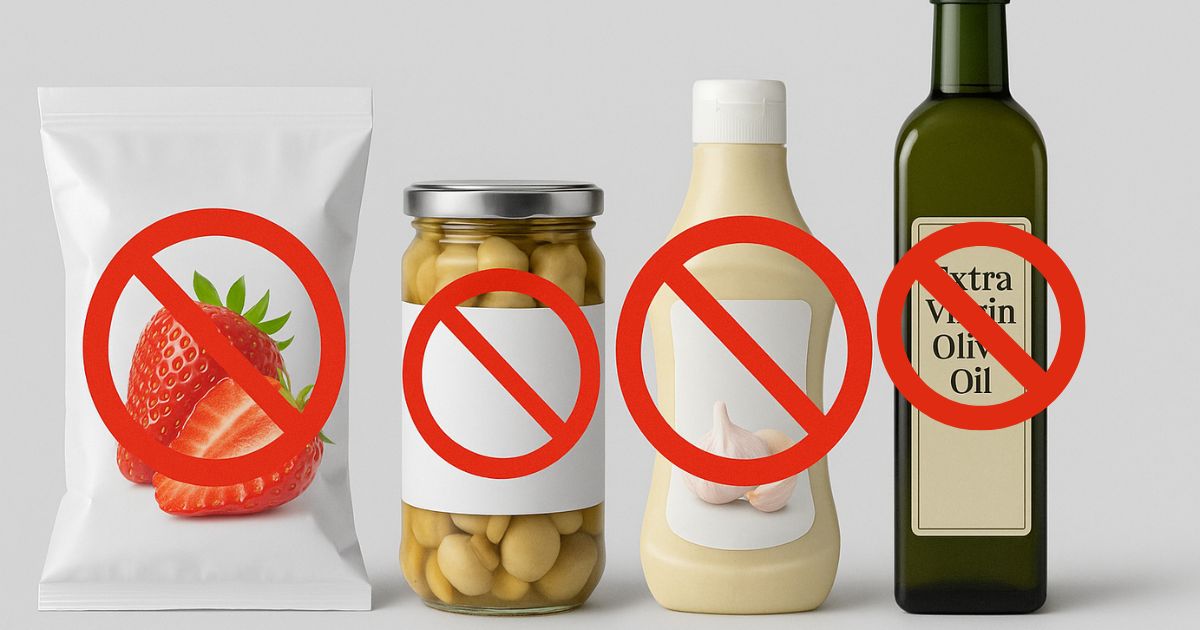 Anvisa suspende vendas de azeite, molho e polpa de fruta