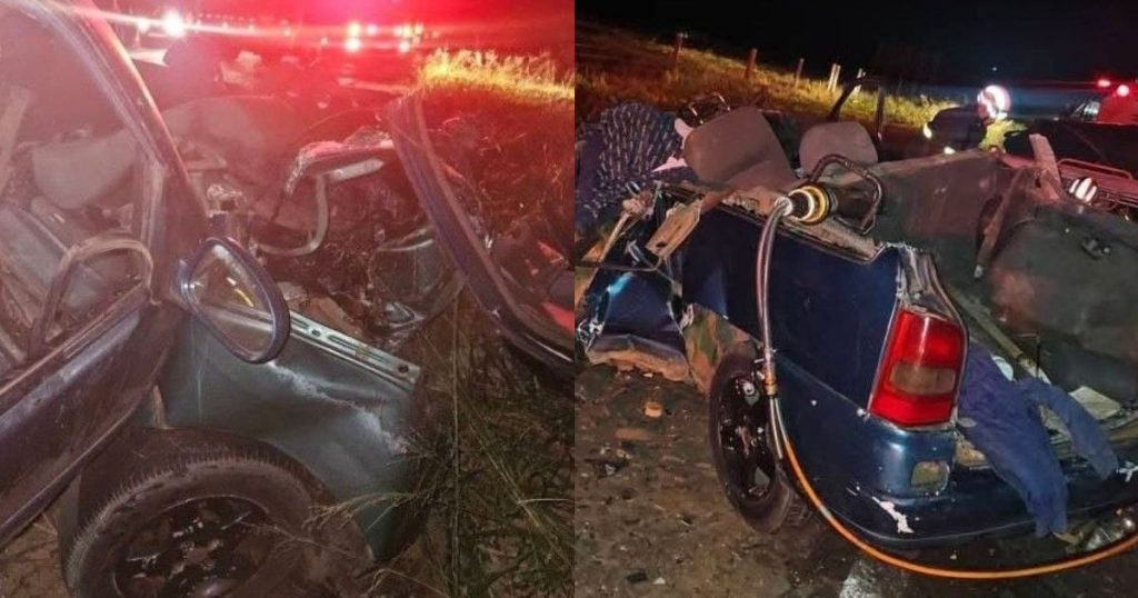 Batida frontal na BR-376 mata jovem de 23 anos