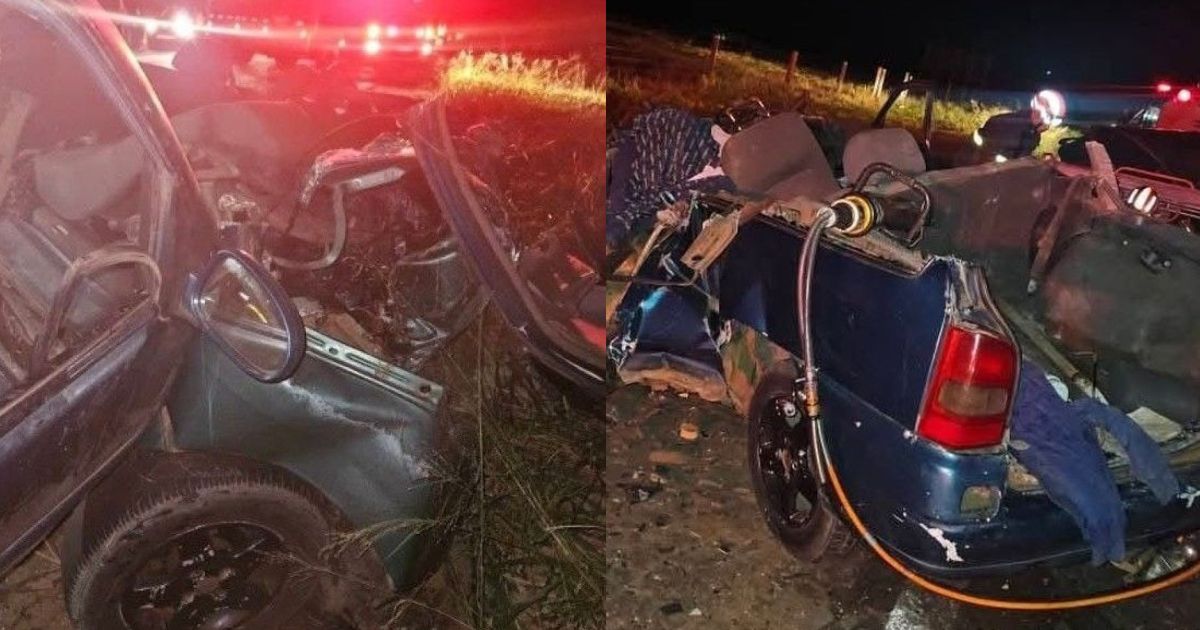 Batida frontal na BR-376 mata jovem de 23 anos