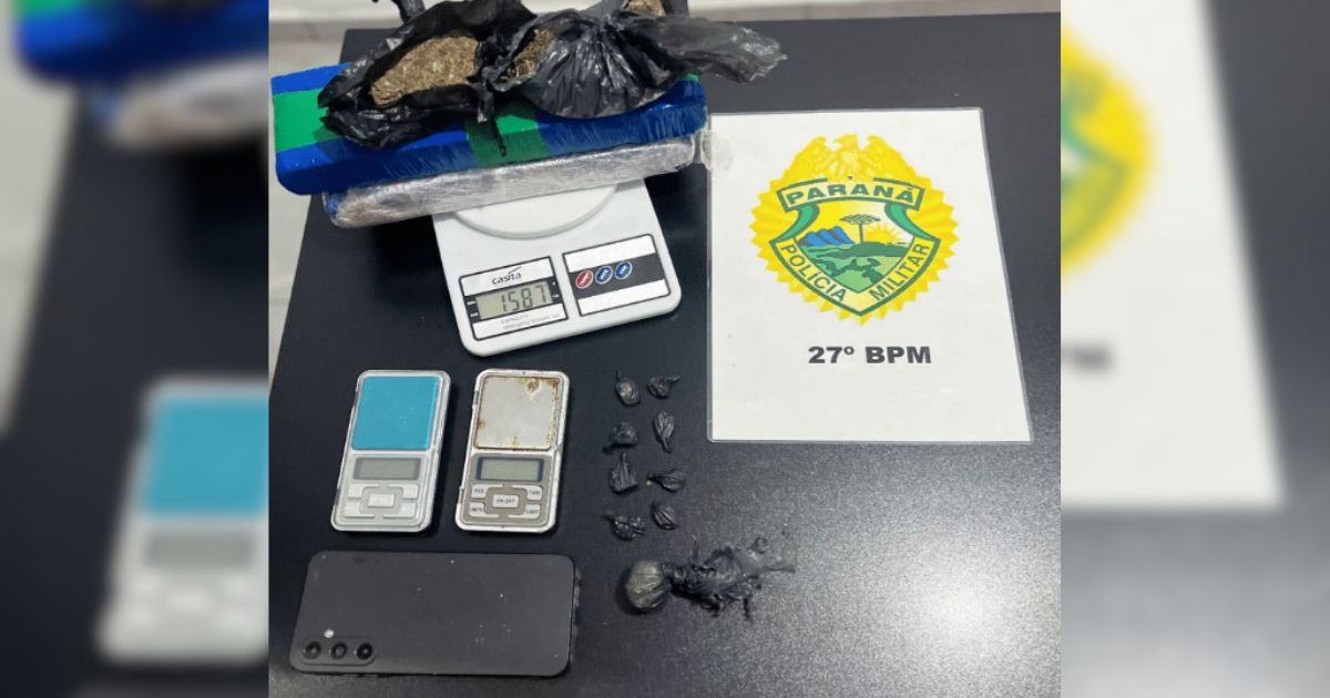 Dois homens são presos por tráfico de drogas em São Mateus do Sul