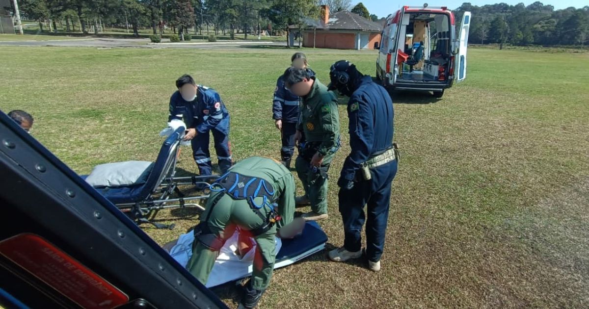 PRF realiza transferência médica de paciente com dor torácica em São Mateus do Sul