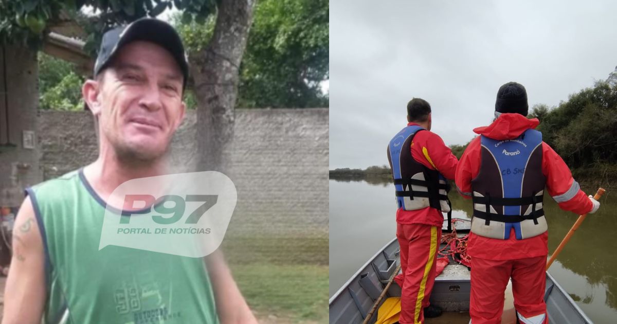 Buscas por desaparecido no Rio Iguaçu seguem em São Mateus do Sul