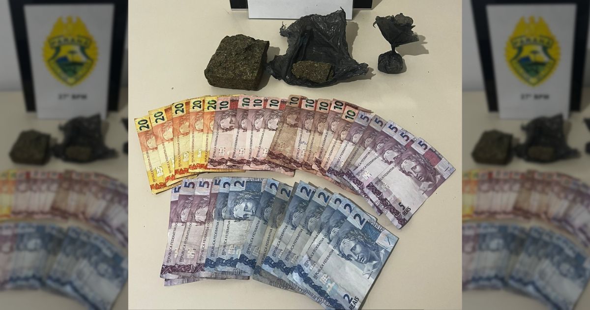 Polícia Militar prende dois homens por tráfico de drogas em São Mateus do Sul
