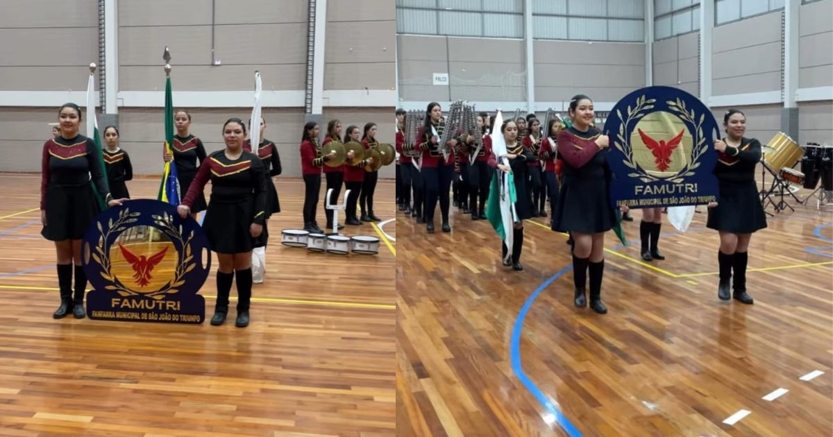 Fanfarra de São João do Triunfo é bicampeã no Concurso Sul-Brasileiro de Fanfarras e Bandas