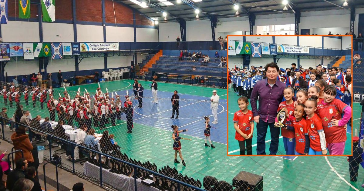 Fanfarra Infantil “A Dona Aranha” de São Mateus do Sul conquista tricampeonato no CINFABAN