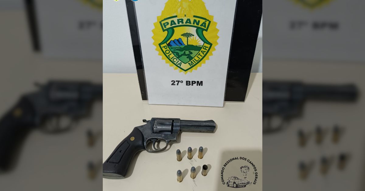 Após efetuar disparos em boate, homem é preso com arma de fogo em São Mateus do Sul
