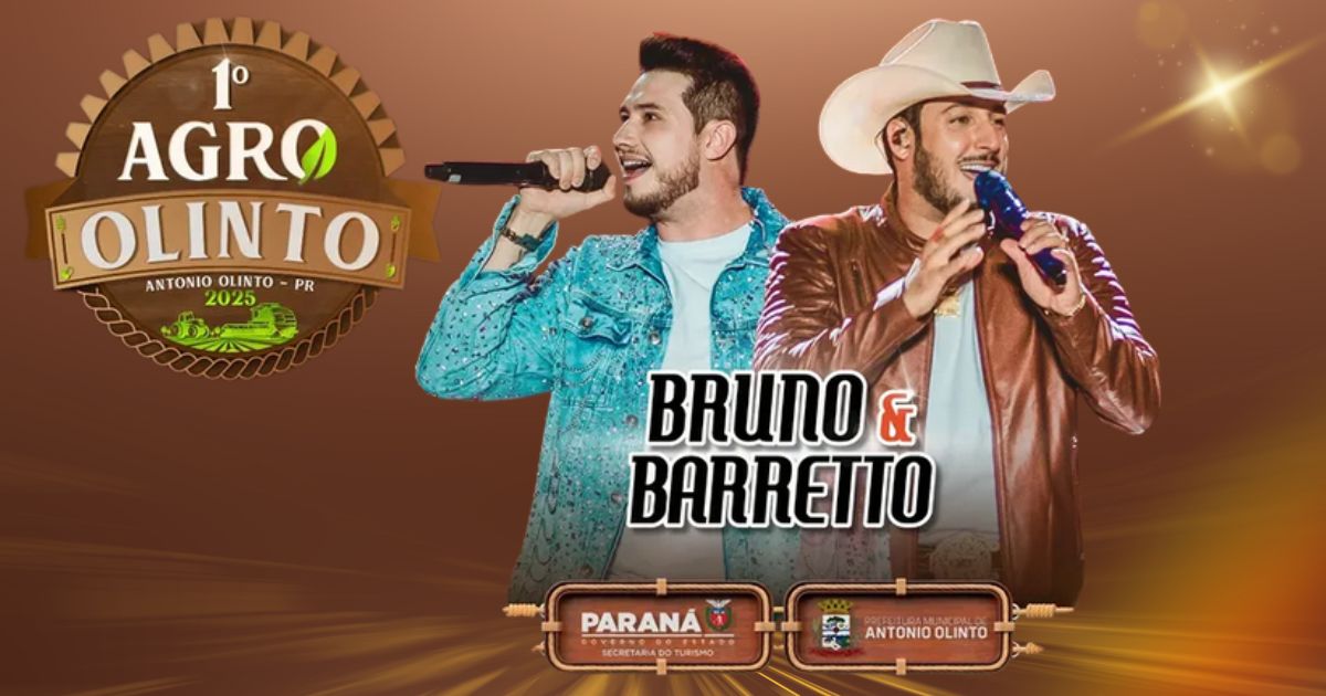 Bruno & Barreto são os primeiros confirmados no Agro Olinto 2025