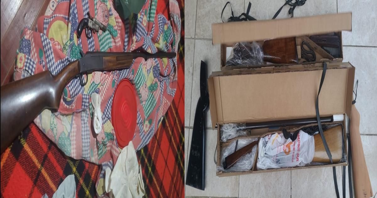 Polícia Civil apreende quatro armas de fogo ilegais em São Mateus do Sul