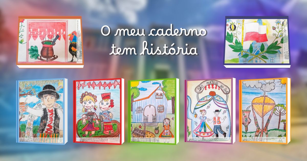 Concurso define capas dos cadernos da rede municipal de ensino para 2026 em São Mateus do Sul