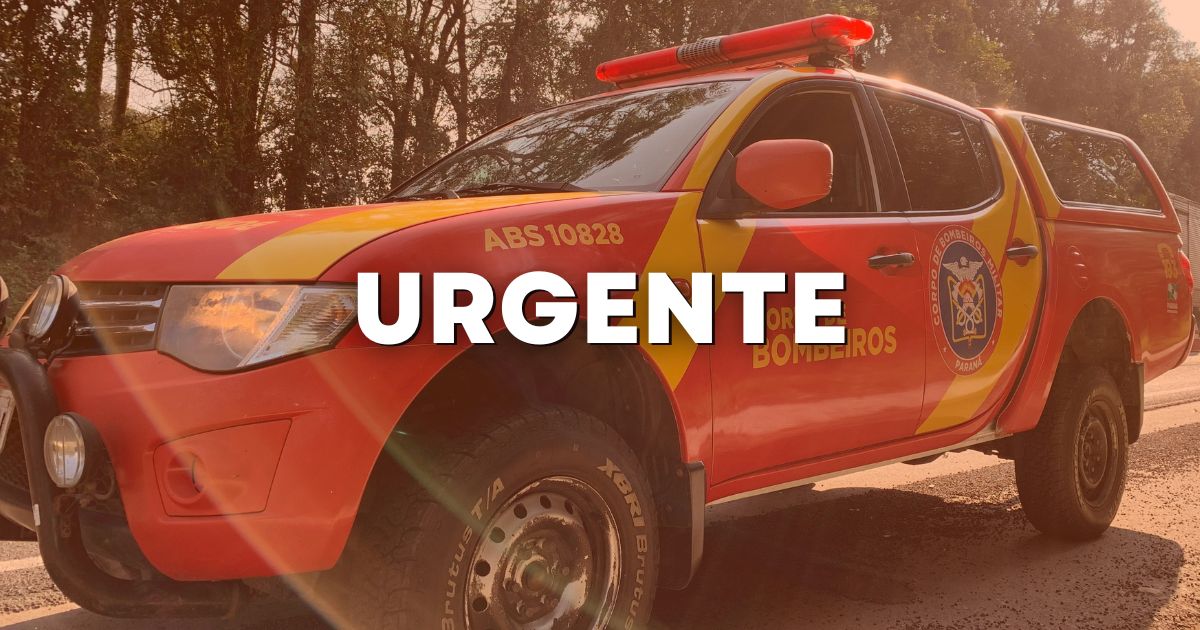 Carro colide com anteparo na BR-476 em São Mateus do Sul