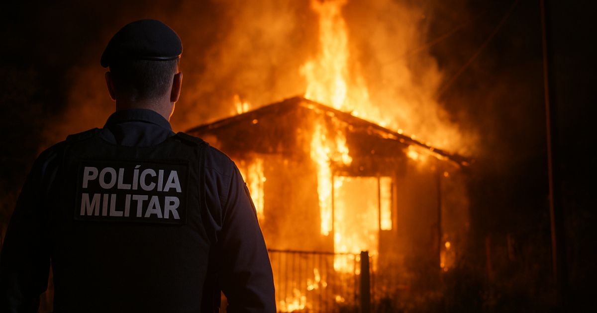 Polícia Militar prende homem que incendiou casa da ex-companheira em São Mateus do Sul