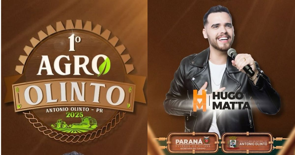 Cantor Hugo Matta é a segunda atração confirmada no Agro Olinto 2025