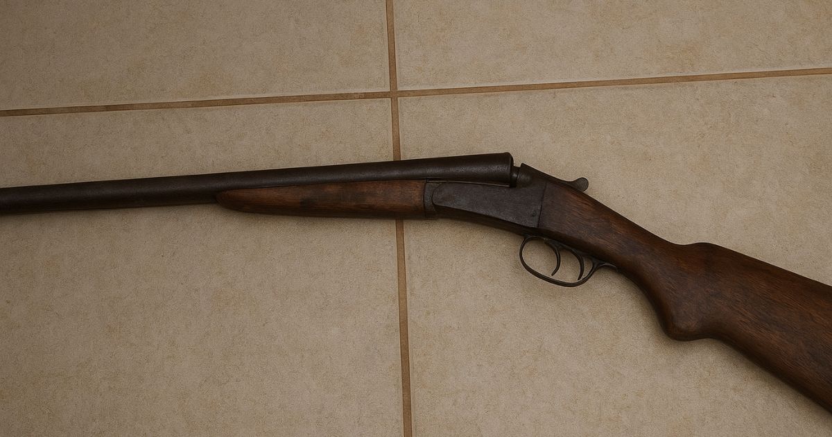 Polícia Militar apreende espingarda em ocorrência de violência doméstica em Mallet