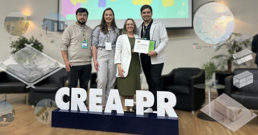 São-mateuenses e antoniolintense conquistam prêmio no CREA-PR com projeto inovador contra enchentes em São Mateus do Sul