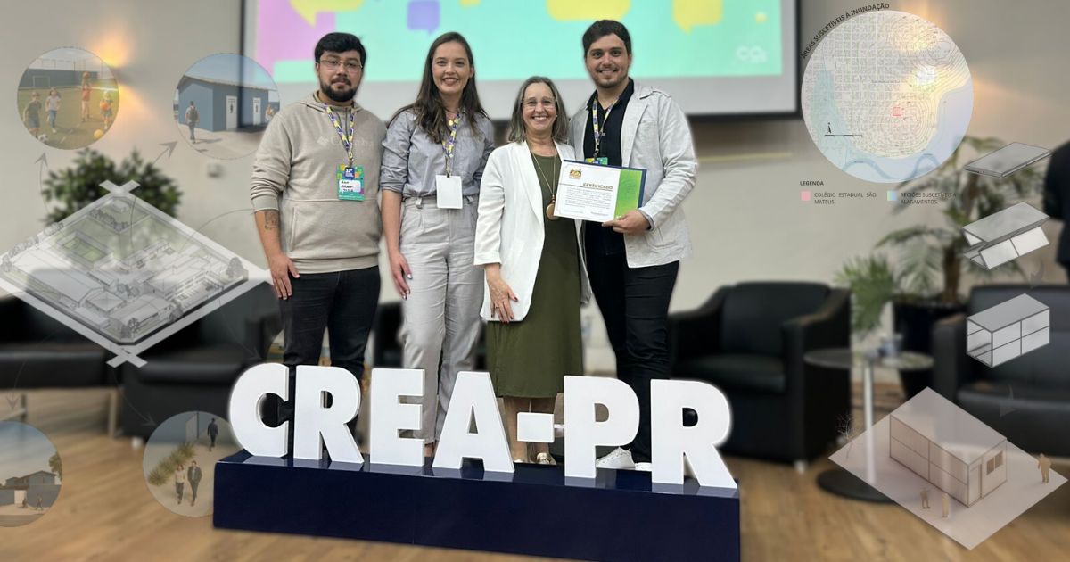 São-mateuenses e antoniolintense conquistam prêmio no CREA-PR com projeto inovador contra enchentes em São Mateus do Sul