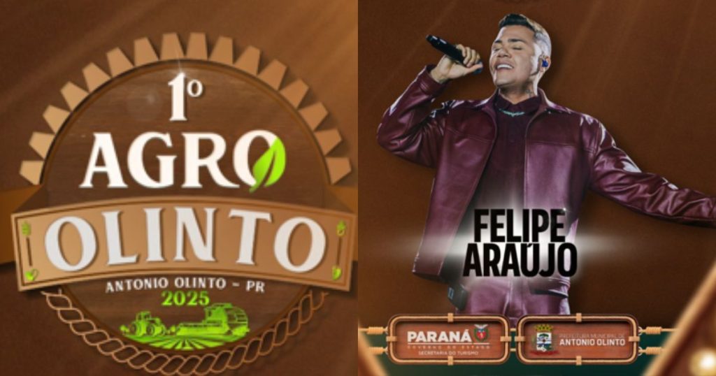 Felipe Araújo é confirmado como atração da abertura do Agro Olinto 2025