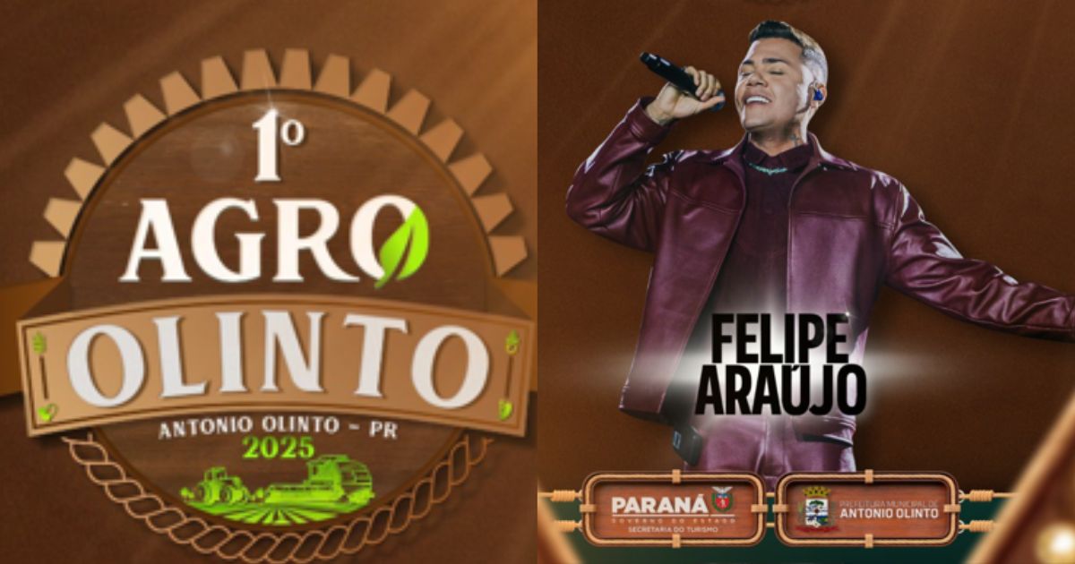 Felipe Araújo é confirmado como atração da abertura do Agro Olinto 2025
