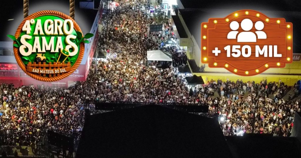 Recorde de público: mais de 150 mil pessoas participaram do 4º AgroSamas em São Mateus do Sul