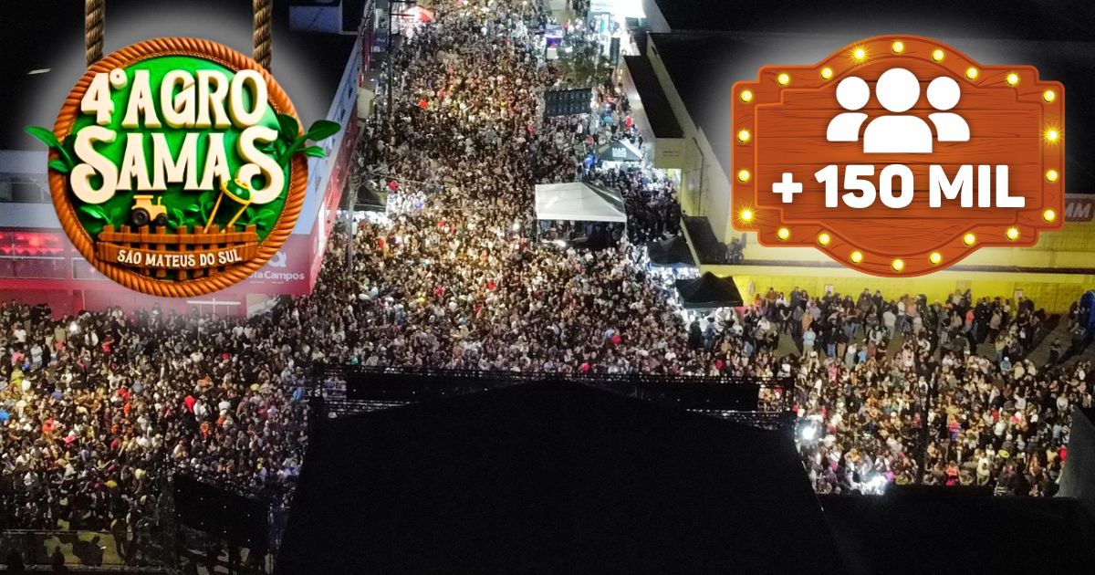 Recorde de público: mais de 150 mil pessoas participaram do 4º AgroSamas em São Mateus do Sul