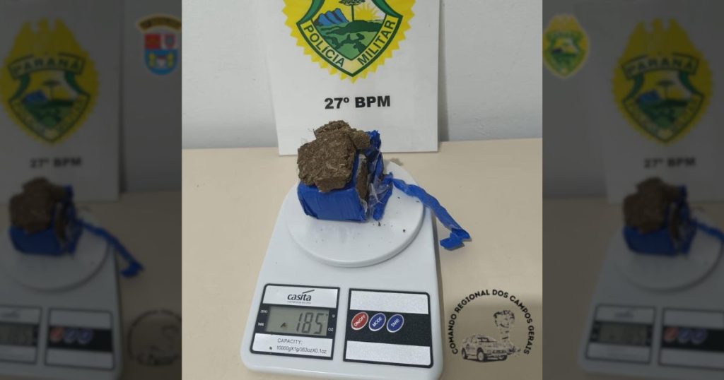 Polícia Militar prende homem por tráfico de drogas em São Mateus do Sul