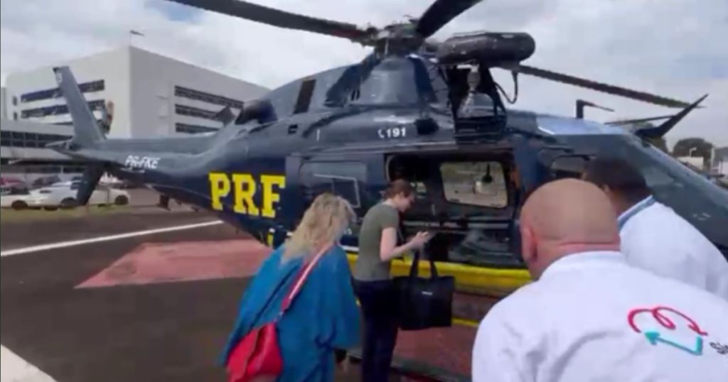 PRF transporta coração de Ponta Grossa para transplante em Curitiba em operação aérea