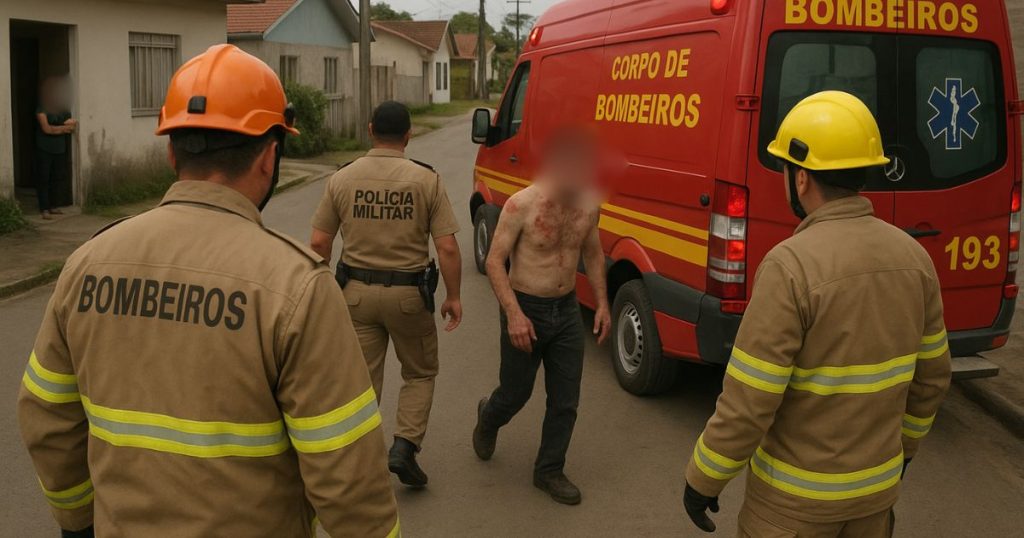 Homem em surto invade casas e morre após atendimento em Três Barras