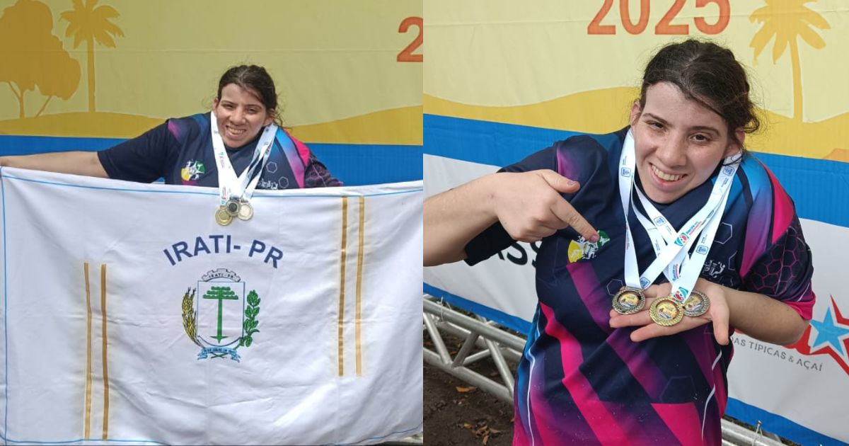 Paratleta de Irati conquista três medalhas e chega à marca de 100 pódios na carreira