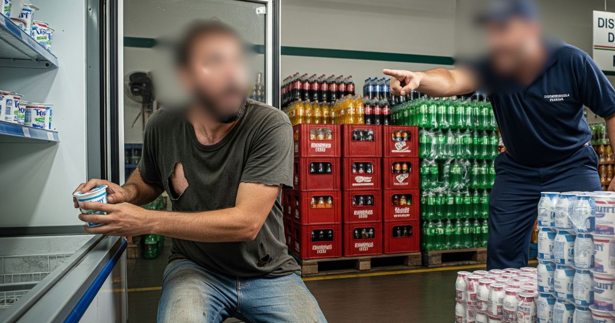 Homem invade distribuidora e furta iogurte no Paraná