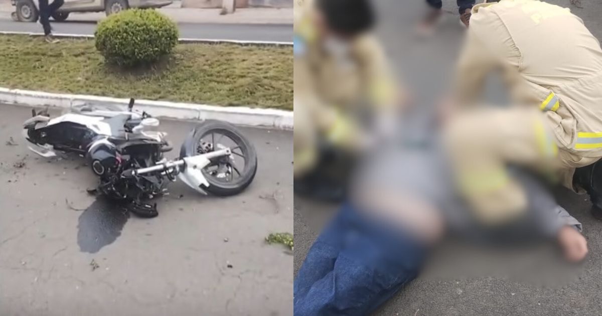 Atualização: colisão entre carro e moto deixa motociclista de 26 anos ferido em São Mateus do Sul