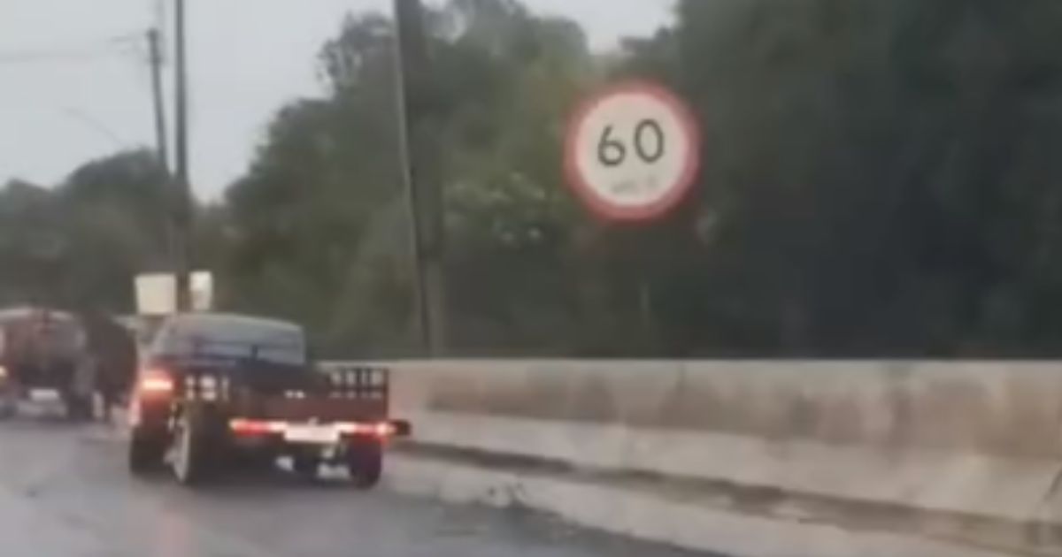 VÍDEO: Acidente envolvendo três veículos é registrado próximo à ponte de São Mateus do Sul