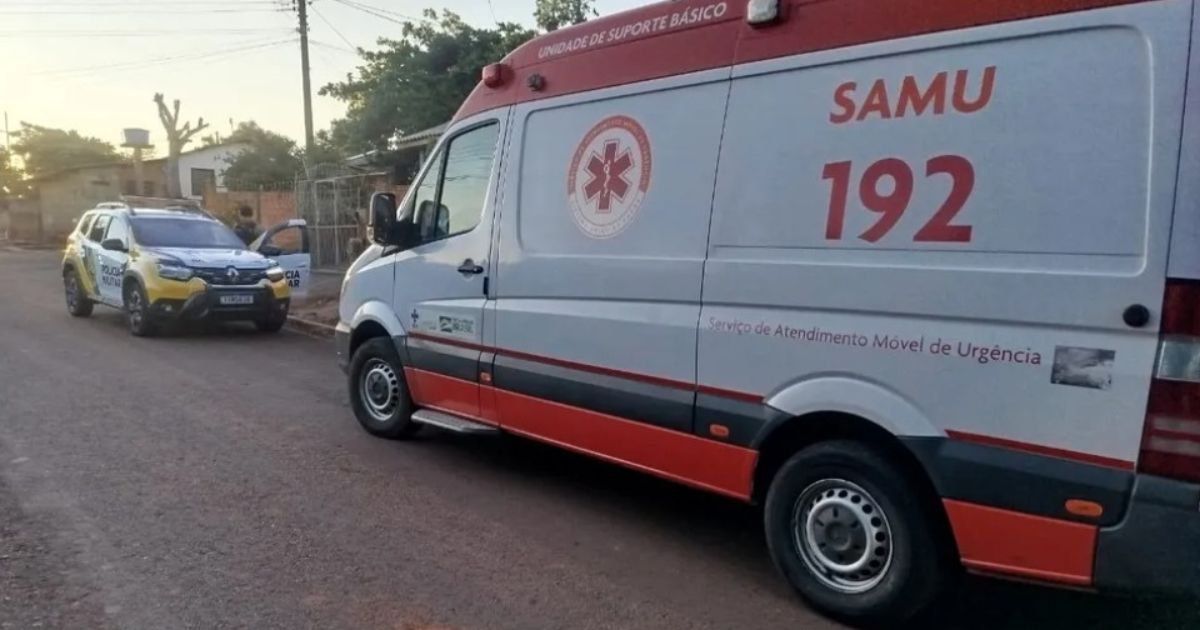 No Paraná, homem furta ambulância após atendimento em hospital
