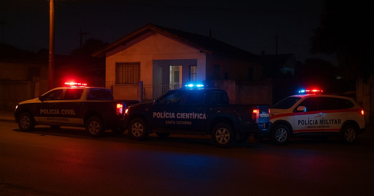 Homem é morto a golpes de machado em Canoinhas; esposa e filho ficam feridos