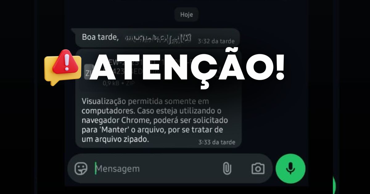 Atenção! Novo golpe circula por meio de mensagem de WhatsApp; saiba como se proteger