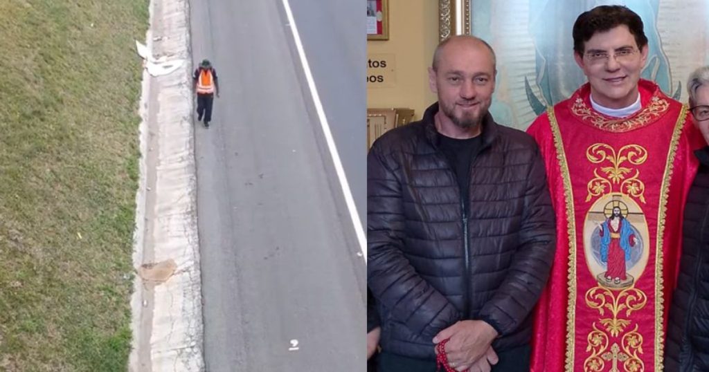 Iratiense caminha mais de 150 km em peregrinação até Curitiba para agradecer bênçãos recebidas