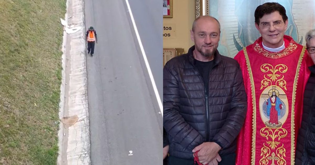 Iratiense caminha mais de 150 km em peregrinação até Curitiba para agradecer bênçãos recebidas