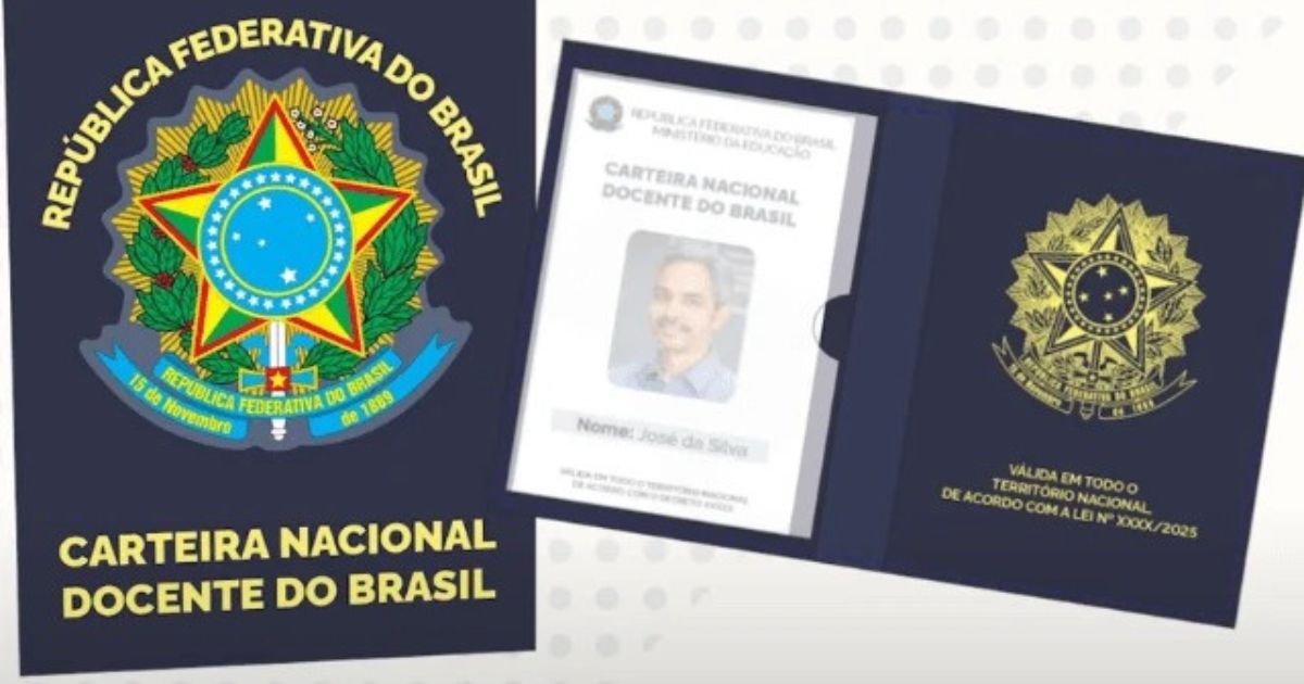 Professores poderão solicitar Carteira Nacional do Docente a partir desta quinta-feira (16)