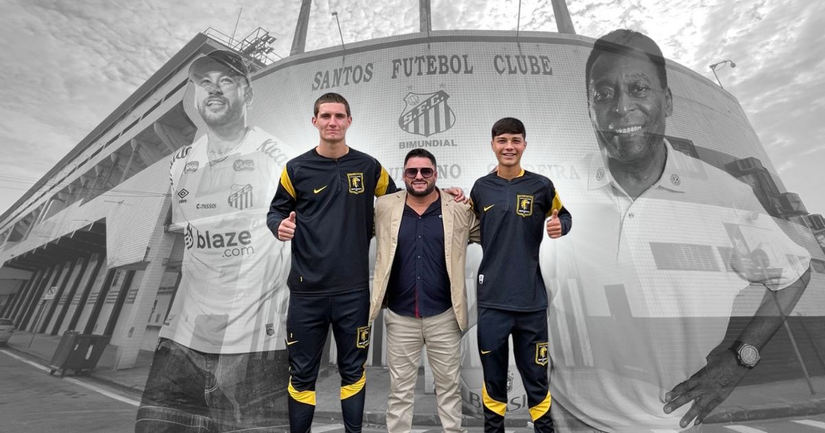 Talentos revelados em São Mateus do Sul são apresentados oficialmente ao Santos Futebol Clube