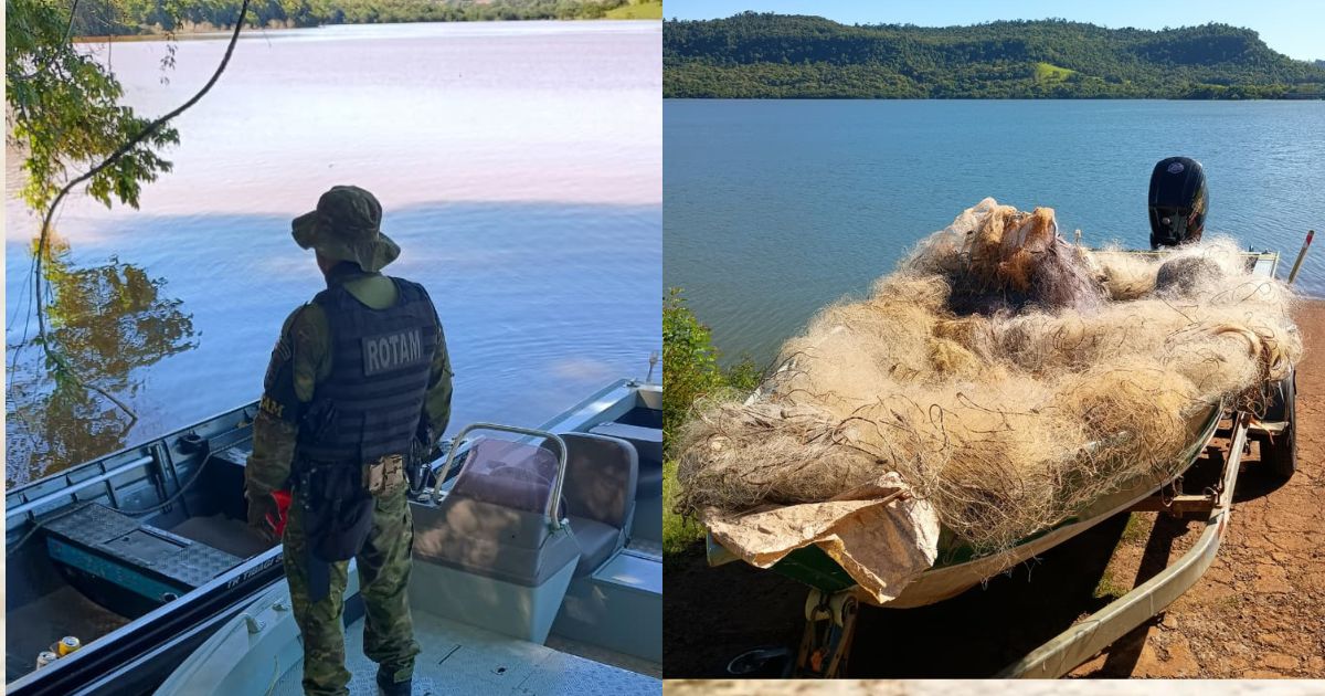 Polícia Militar Ambiental intensifica fiscalizações contra pesca predatória no Rio Iguaçu