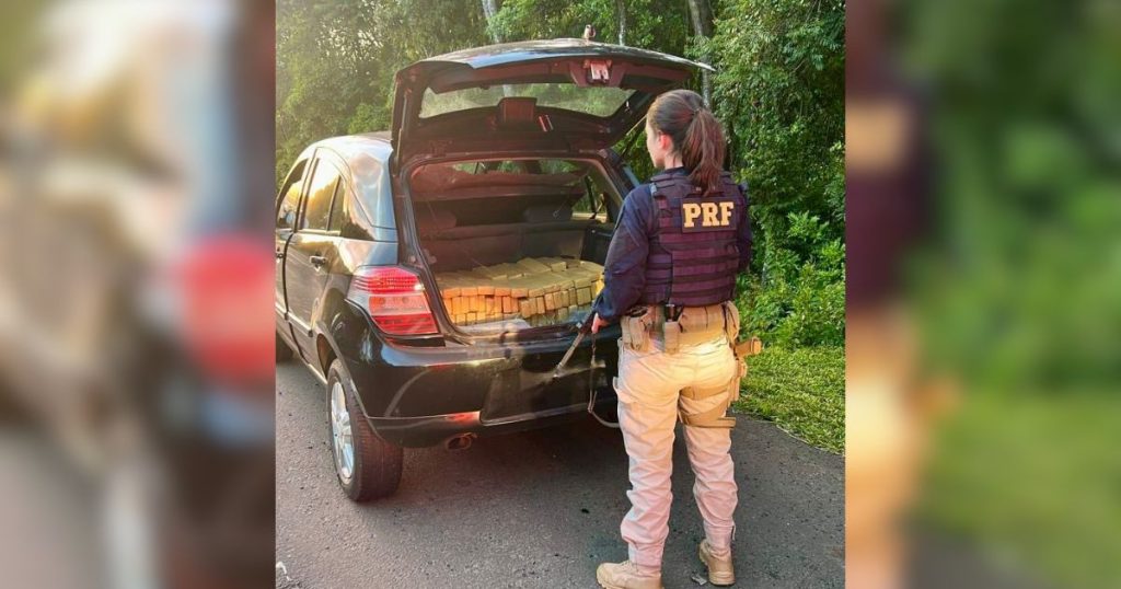PRF apreende mais de 220 quilos de maconha na BR-277 em Irati