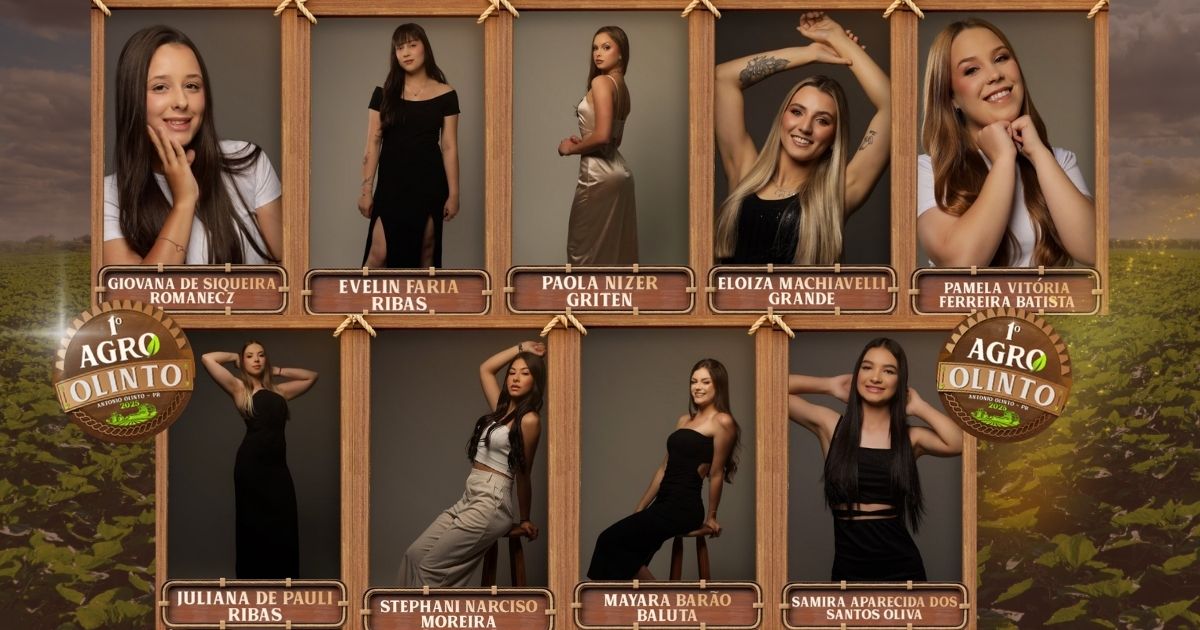 Conheça as candidatas ao Miss Antonio Olinto 2025; escolha será no dia 18 de outubro
