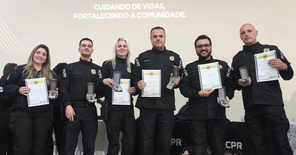 Reconhecimento: Policiais civis de São Mateus do Sul são homenageados por dedicação e mérito