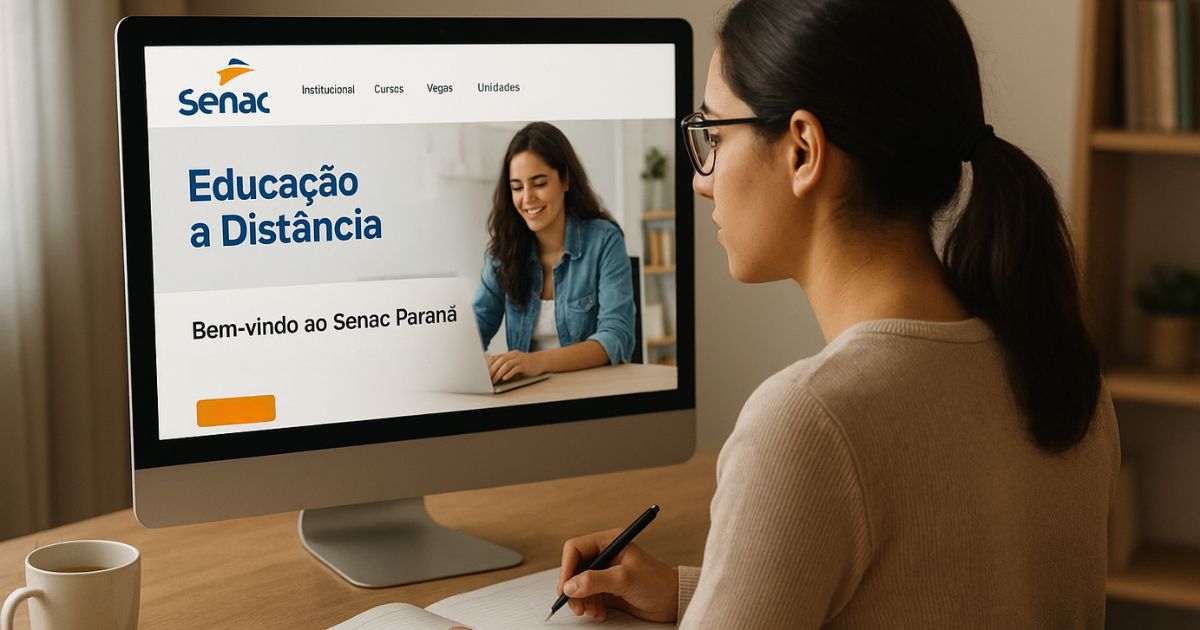Atenção: Senac Paraná oferece 3.500 vagas gratuitas em cursos EAD com início em novembro