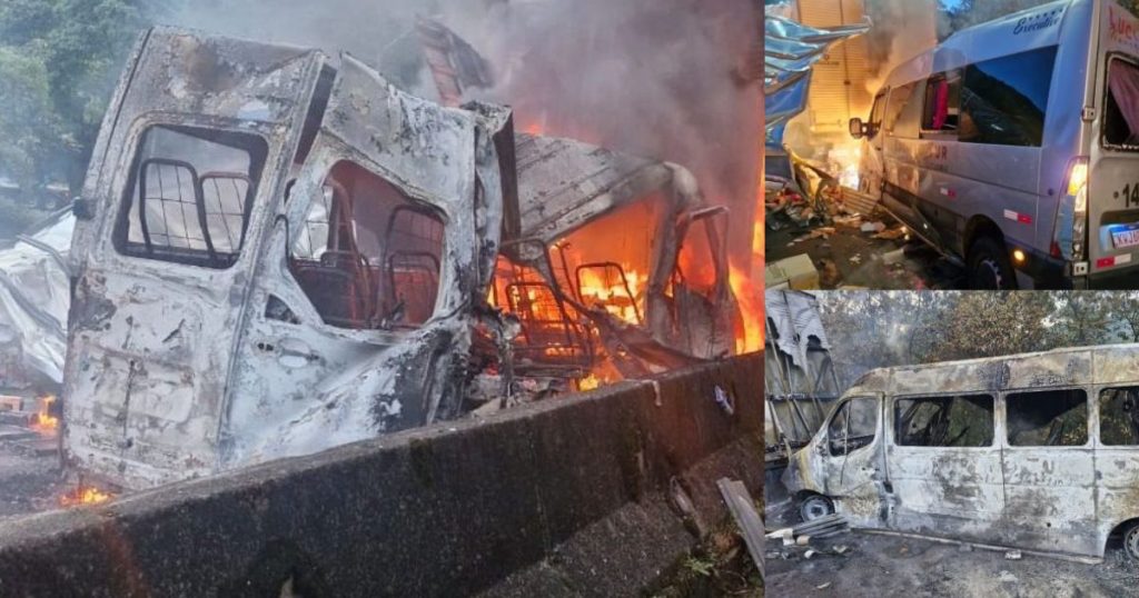 Família de Prudentópolis que seguia para o Beto Carrero se envolve em grave acidente na BR-376