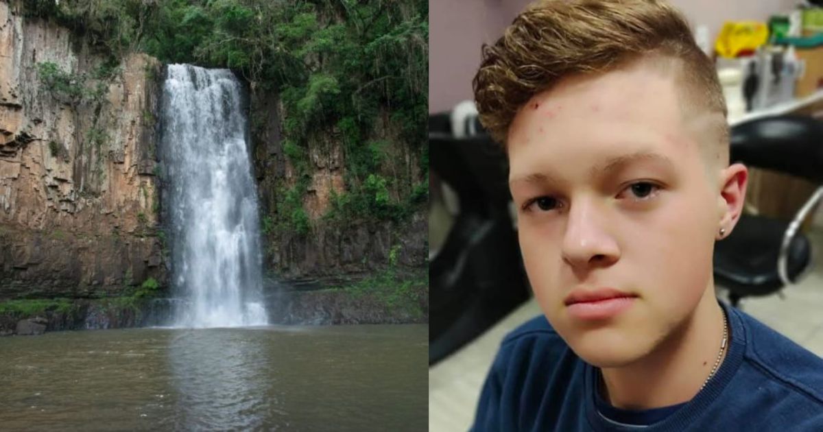 Bombeiros encontram corpo de jovem que se afogou na Cachoeira do Pinho em Irati