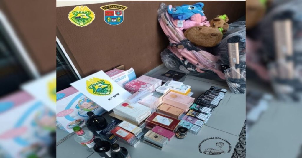 Abordagem policial resulta na apreensão de mercadorias ilegais em São Mateus do Sul